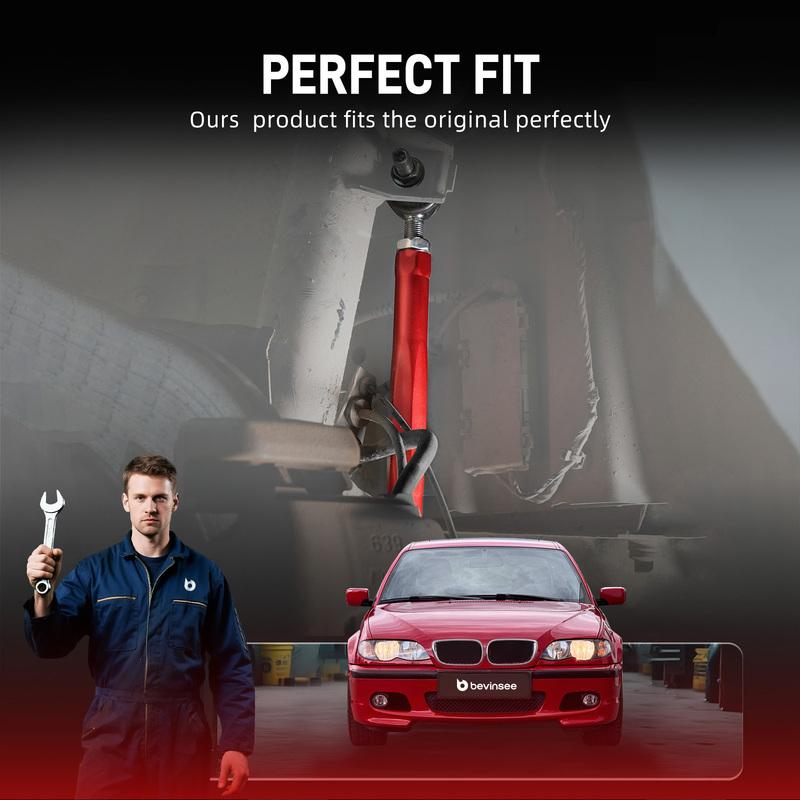 BEVINSEE Adjustable Front Sway Bar End Link Kit (245mm To 310mm), for BMW E46 Z4 E85/E86, Replace for 31356780847,31351095694