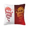 Asian Tradition Dragon Totem Cushion Covers Xcm Velvet Throw Pillow Case for Sofa Square Pillowcase Living Room Decoration