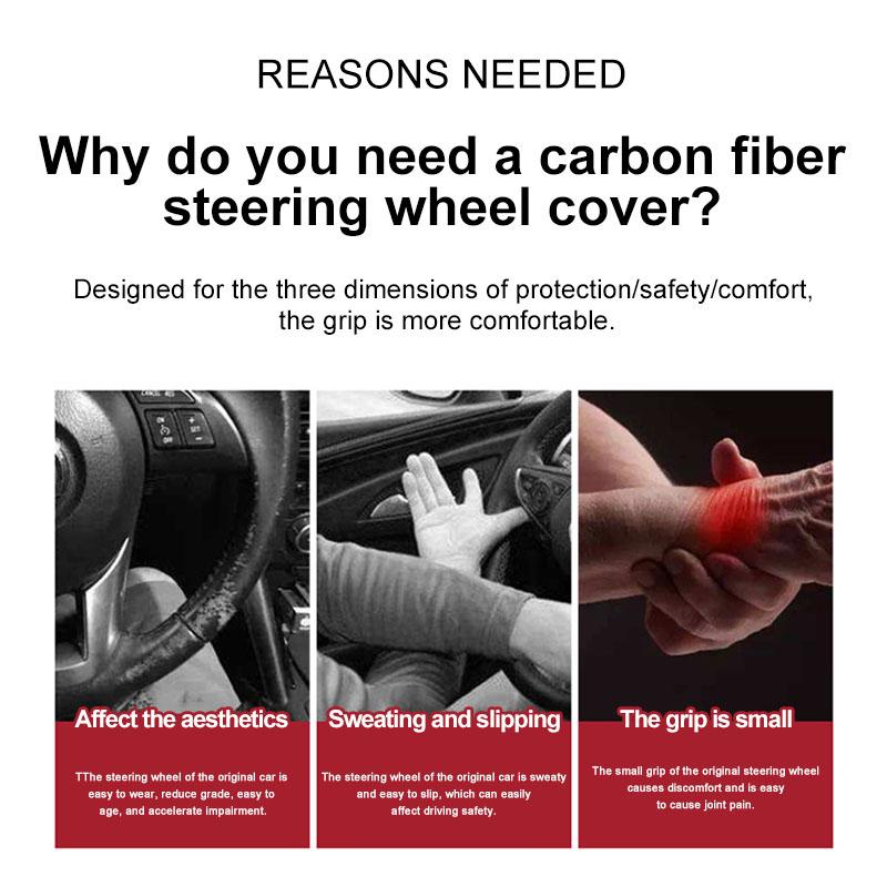 Car Steering Wheel Cover Breathable Anti Slip PU Leather Steering Cover For Mercedes Benz AMG W211 W203 W204 W210 W124 W202 CLA