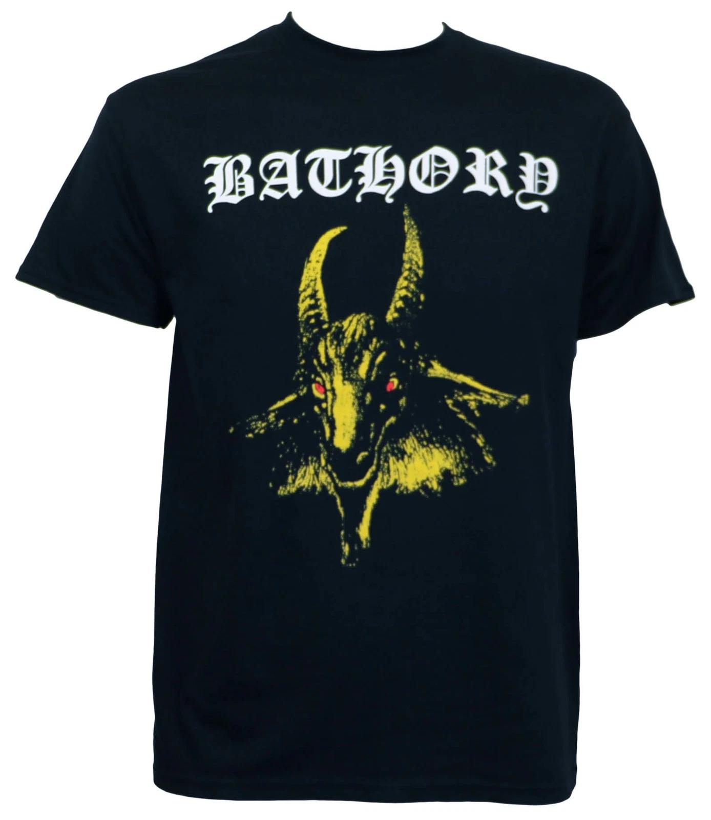 Authentic BATHORY Yellow Goat Album Art Black Metal T-Shirt S NEW M