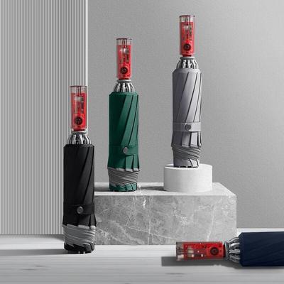 MAYDU Three-Fold Windproof Umbrella with Safety Anti-Rebound