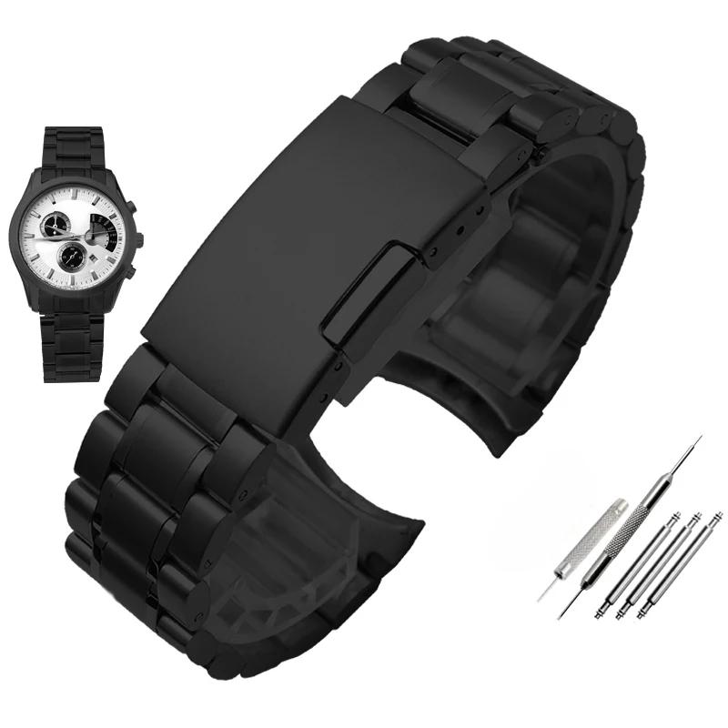 20mm 22mm Universelles Gebogenes Herren-Uhrenarmband Für Casio EFV-540 500 510 EQB-501 EFR-303 Massives Edelstahlarmband Metall-Uhrenkette
