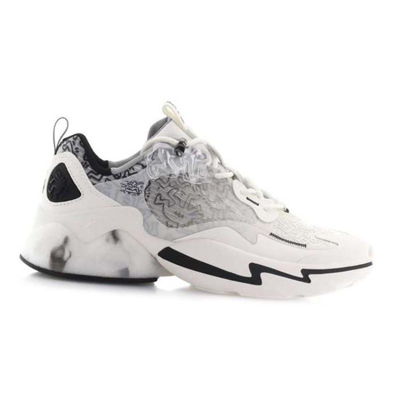 Keith Haring x Anta Millennium 2.0 Cushioning Anti-Slip And Wear-Resistant Low-Top Chunky Sneakers Women's White Black Sneakers 122128896S-1