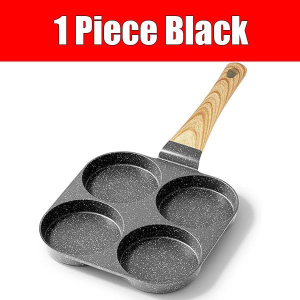 Egg Pan Omelette Pan 4-Cup Nonstick Granite Omelette Skillet Pancake Pan Healthy Egg Cooker Suitable for Gas Stove & Induction