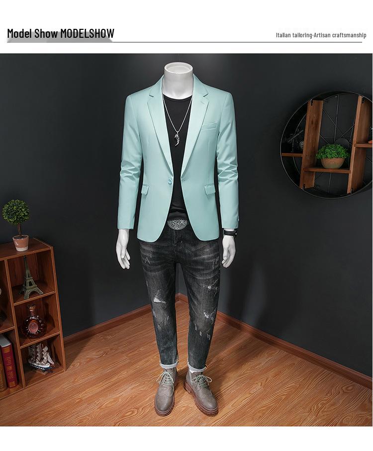Men's Plus Size Slim Fit Blazer - Wedding & Business Attire