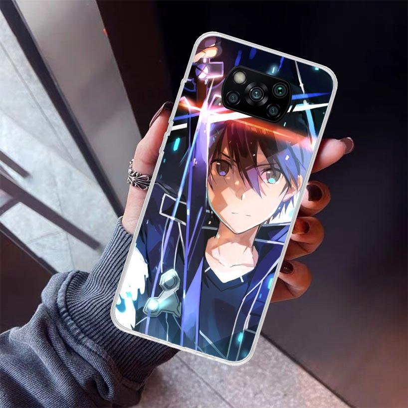 Sword Art Online Anime Phone Case For Xiaomi Poco X7 X6 X5 Pro F7 Ultra Redmi 15C 15 13 13C 12 12C 10 10A 10C 9 9A 9C 9T Shell P
