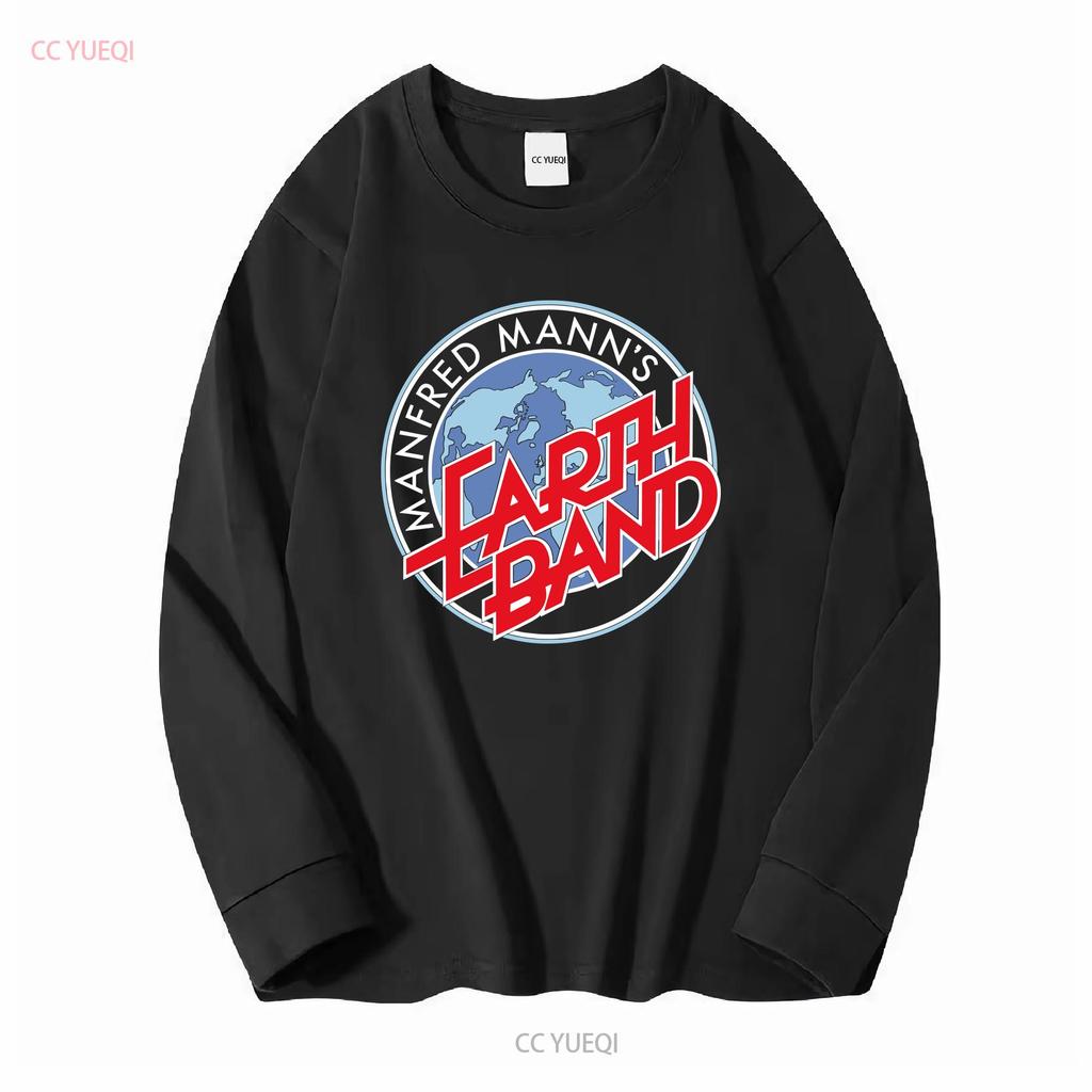 Manfred Manns Earth Band For Classic T Shirt Vintage Washed Unisex Breathable Comfortable Designer Clothes Slightly Fashion