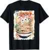 New Ramen Noodles Cat Japan Y2K Kawaii Retro Cats Manga Anime T-Shirt