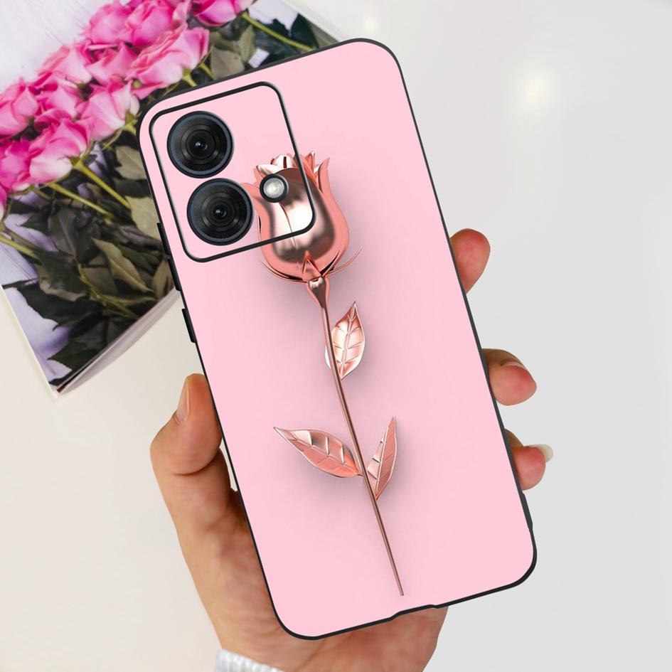 For Motorola Moto G84 5G Case 2023 New Stylish Butterfly Cat Slim Black Silicone Soft TPU Phone Cover For Moto G84 5G G 84 Coque