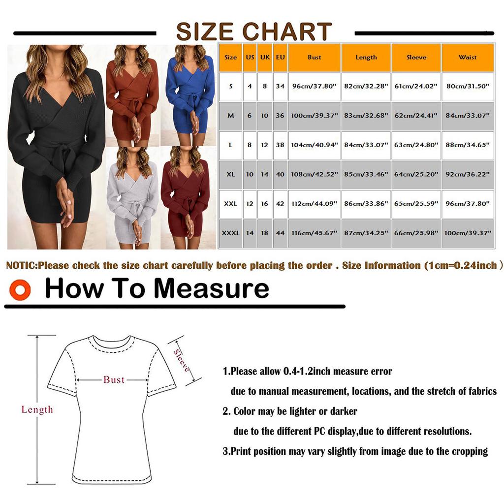 Women Fashion Casual Color Color Open Back Waistband Cross V-neck Bag Hip Slim-fit Knee-length Long-sleeved Dress