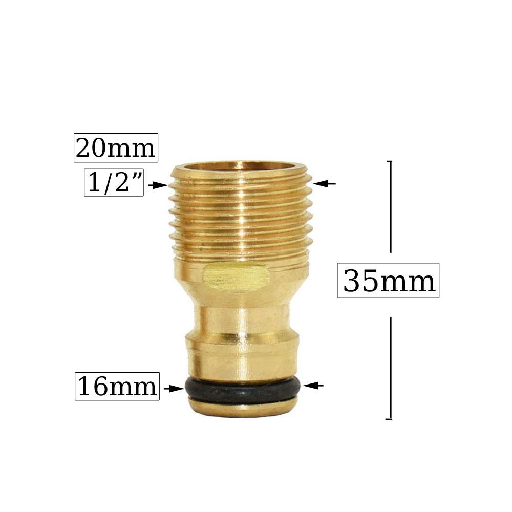 

1/2 3/4 5/8 1 Резьбовой Шланговый Быстроразъемный Соединитель Латунные Фитинги для Полива Сада Капельный Полив Медный Шланговый Быстроразъемный Соединитель