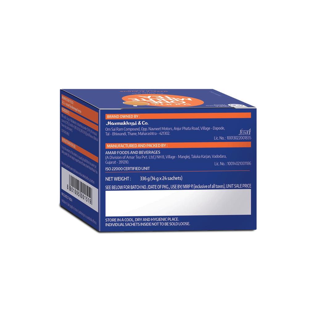 Society One Minute Tea (24 sachets) x Pack Of 2 Travel Masala Chai 336g Strong Blend With Indian Spices