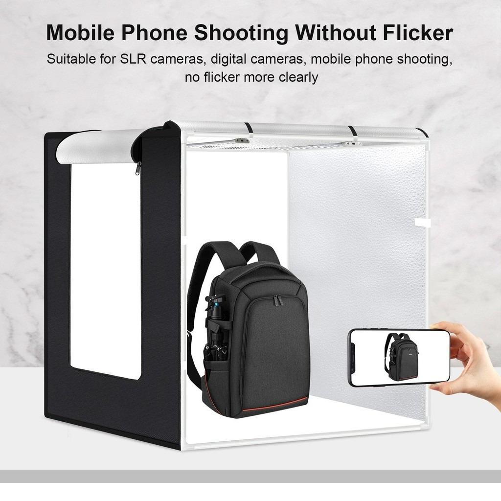 80*80*80cm Large Folding LED Light Tent Desktop Photo Studio Light Box 80W Studio Product Shooting Dimmable Softbox