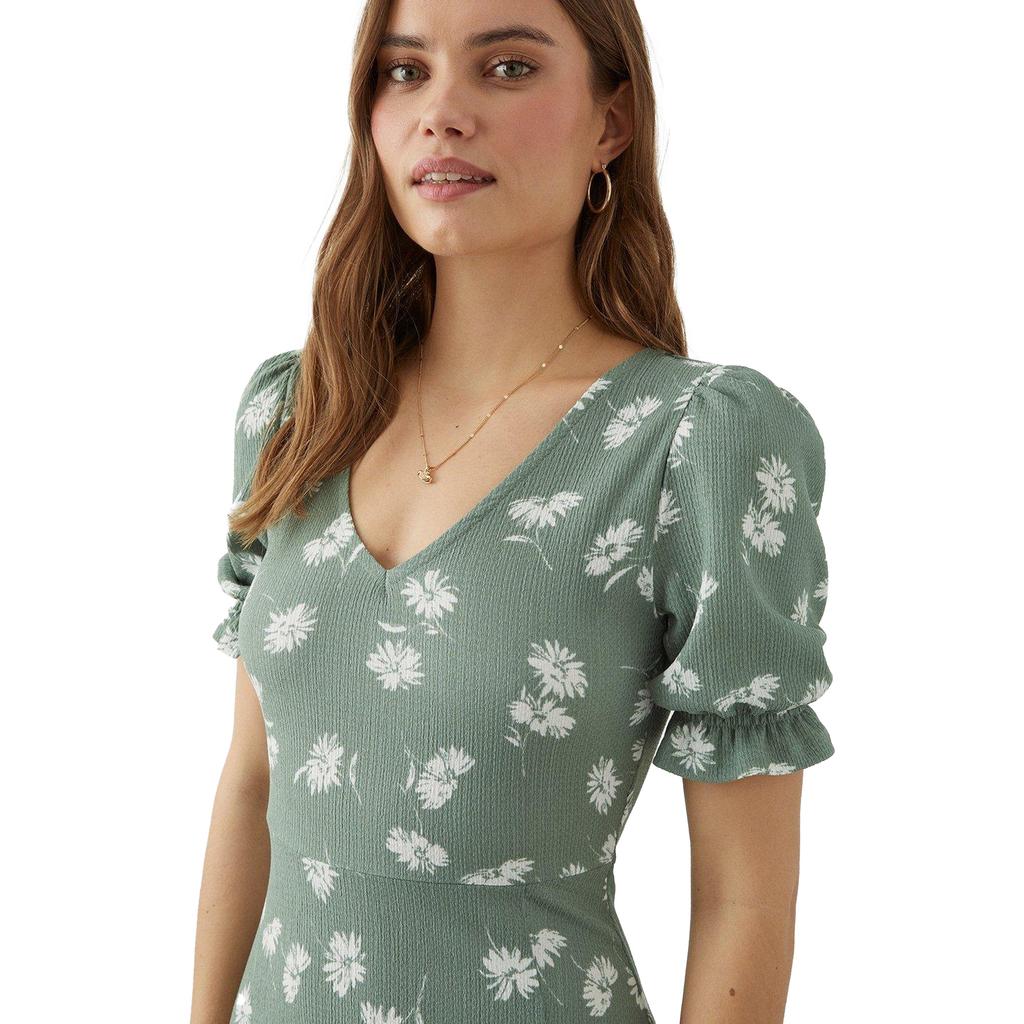 Dorothy Perkins Dámské/Ladies Ditsy Print Midi šaty s krátkým rukávem