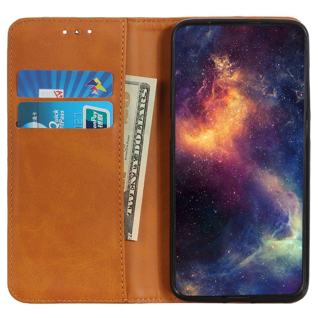 For Samsung Galaxy Xcover7 Split Leather Case Wallet Phone Cover Magnetic Closing