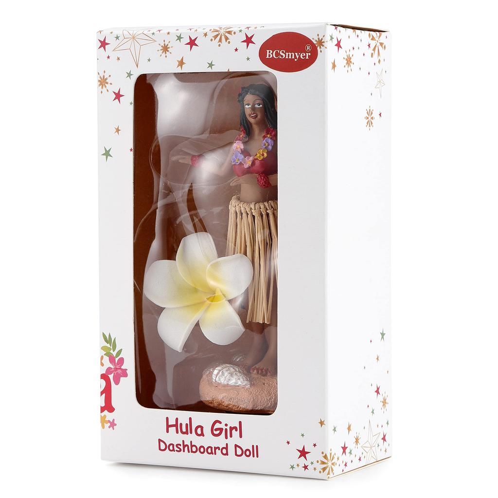 BCSmyer Dancing Hula Girl Dashboard Bobblehead for Driver Dashboard Decoration Collection Figurine Home Decor Gift Mini Size Doll Hula Dancer Inches