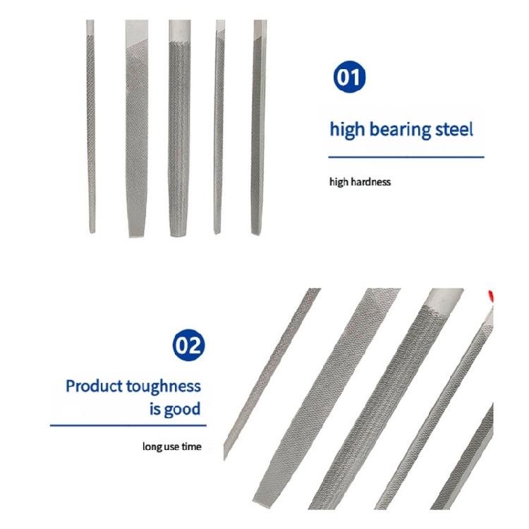 5 Stück 6/8/10/12 Zoll Hochleistungs-Kohlenstoffstahl-Feilenkollektion für Holz-Metallbearbeitung Sortiment Handwerk und Formgebung