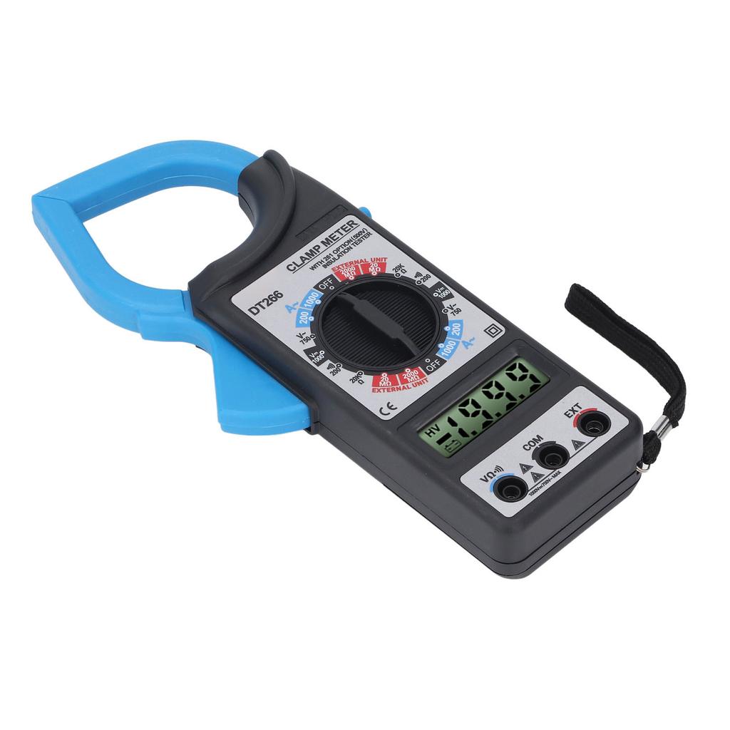 Multimetru digital cu clemă, 1999 de numărătoare, AC DC Volt Diodă Ohms Tester de capacitate cu buzzer