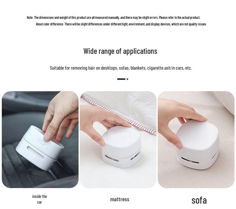 Rechargeable Desktop Vacuum Cleaner for Pencil Shavings - Large Suction, Mini Eraser for Students