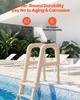 Swimming Pool Ladder, Inclined 5-Step Double Handrails Stair, Non-slip Wide Step, 136 Kg Load Capacity, for 121.9-137.2 Cm Inground & Above-ground