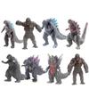 8pcs Godzilla Vs Kong Model Anime Figurine Mechagodzilla Dinosaur Action Figure Collectible Model Doll Toys Kids Birthday Gifts
