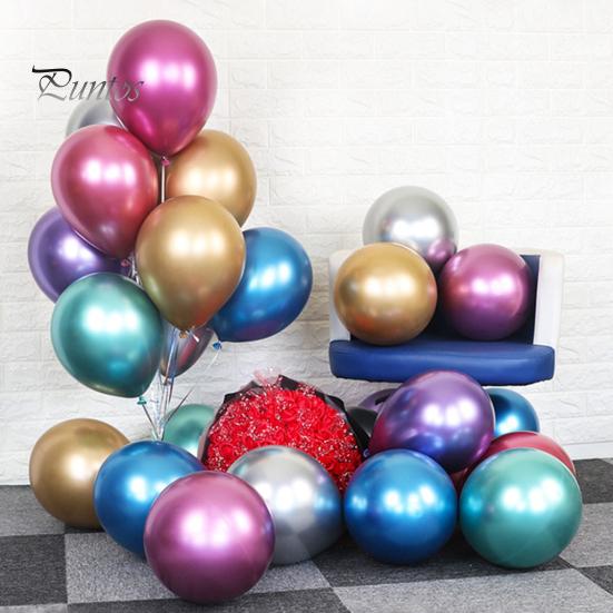 50Pcs 5 Inches Beautiful Thicker Large Quantity Latex Balloon Wedding Decoration Metallic for Indoor