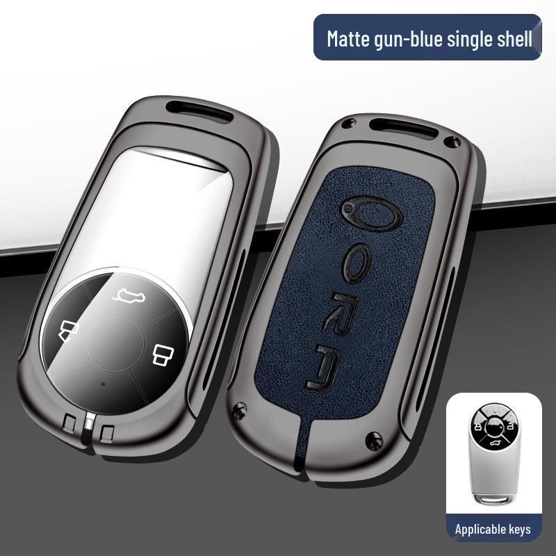 Genuine Leather Key Fob Holder for Great Wall ORA: Good Cat, Ballet Cat & Lightning Cat - Women's Premium Design