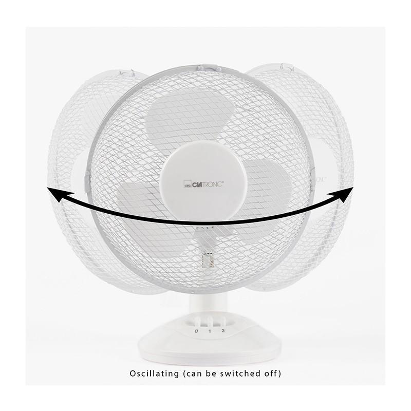 Ventilateur De Table Blanc Vl 3601 Clatronic