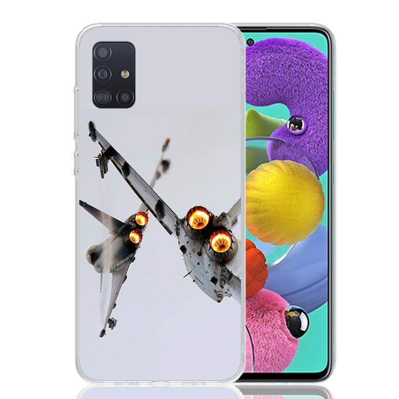 Aircraft Airplane Cool Phone Case For Samsung Galaxy A52 A32 A22 A12 A02S A50S A30S A51 A31 AA71 Note 20 Ultra 10 S10 Plus Galax