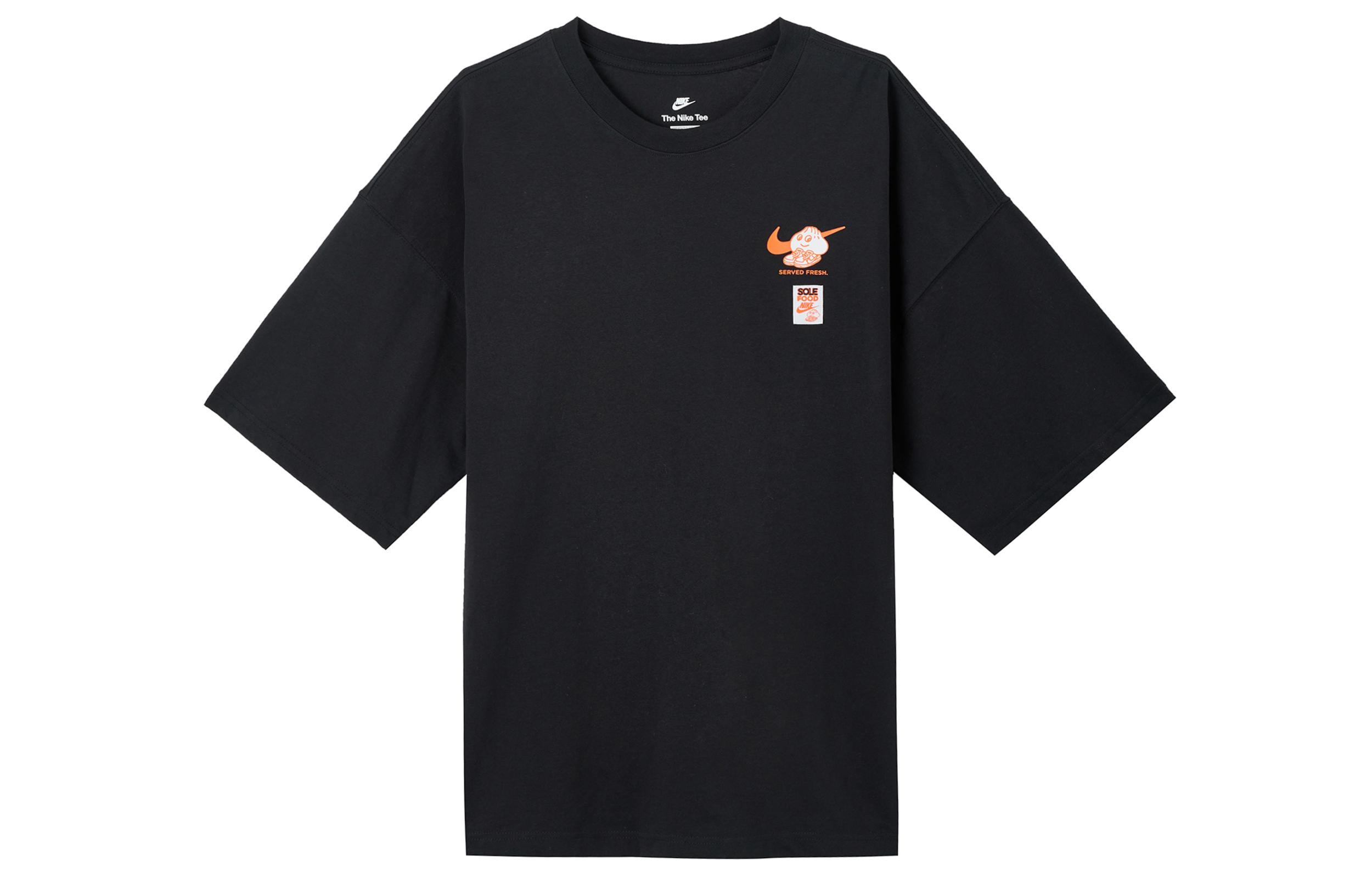 

Nike T Shirts Men s Black Crew Neck Moderate Straight Fit FB9808-010 L