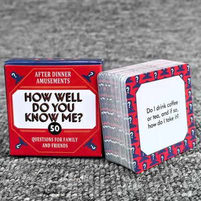 Jeu de Cartes de Société À quel Point Me Connaissez-Vous Divertissements Après le Dîner Jeux de Cartes pour le Divertissement en Famille et les Réunions entre Amis