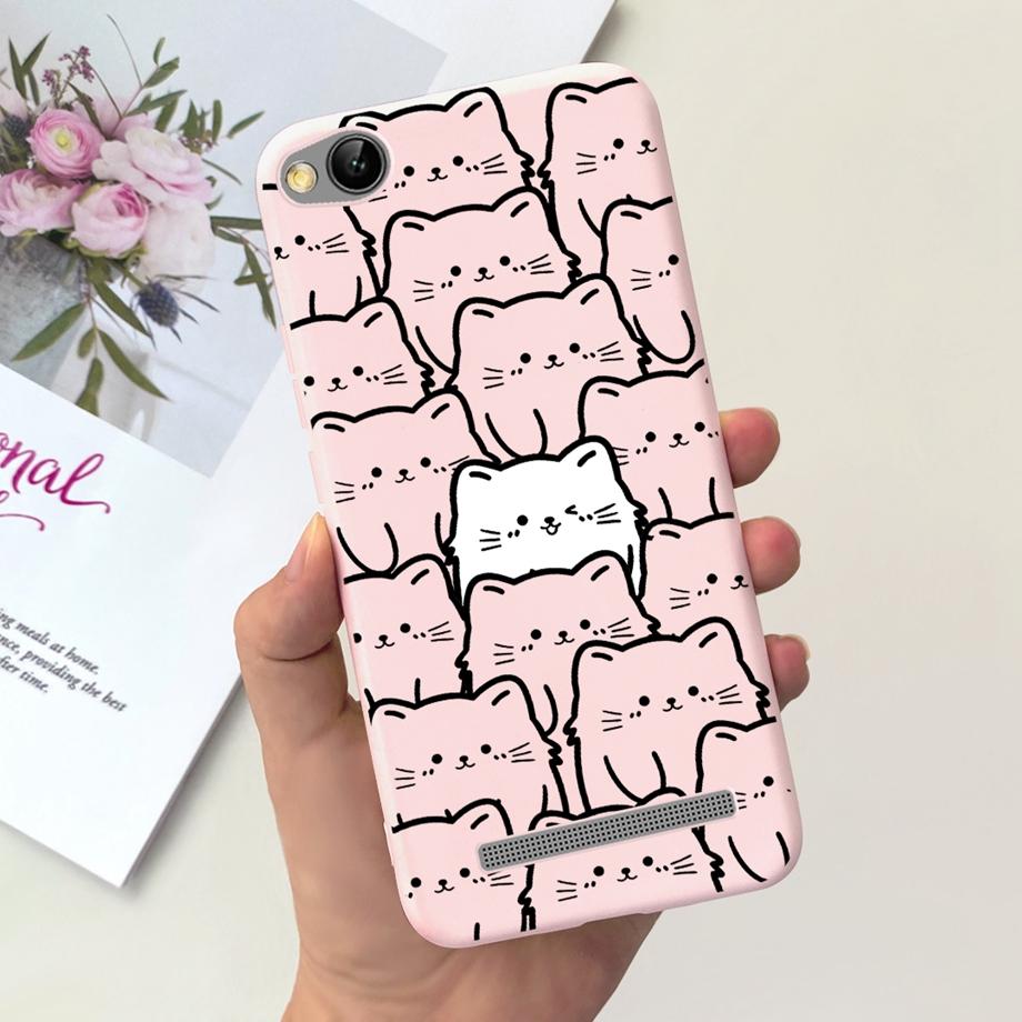 Flower Cover For Xiaomi Redmi 4A 4x Beautiful Moon Night Black Cat Phone Case For Redmi 4x Redmi4a Protection Coque Funda Capas