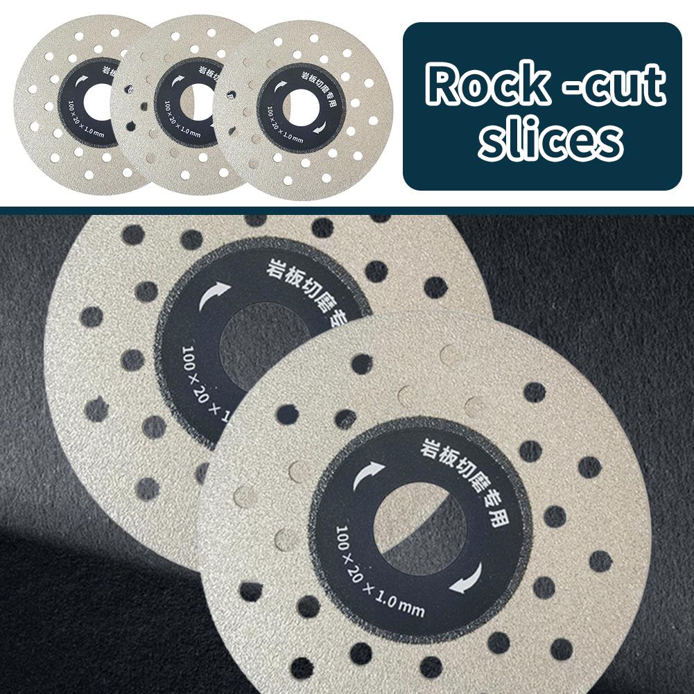 3PCS 4-Inch Cutting For Stone Ceramic Porous Widened Rock Slabs Cutting Disc 100mm Slate Flat Grinding Cutting Tool Accessory
