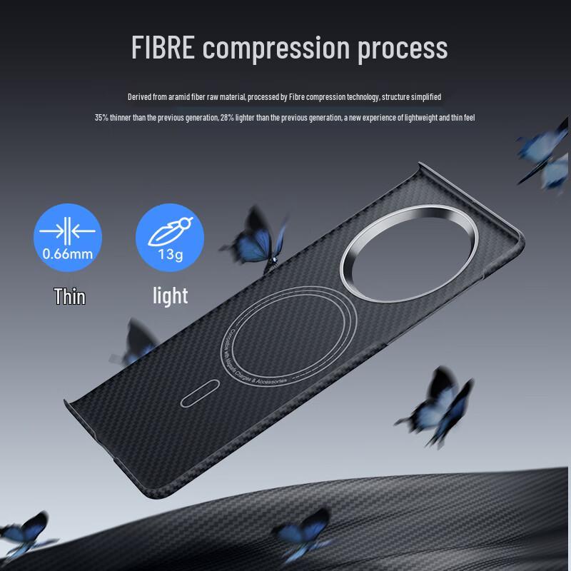 Mofei Kevlar Aramid Fiber Magnetic Phone Case