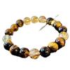 10Mm Maillard Style Natural Citrine Bracelet Basic Commuter Natural Tiger's Eye Premium Bracelet