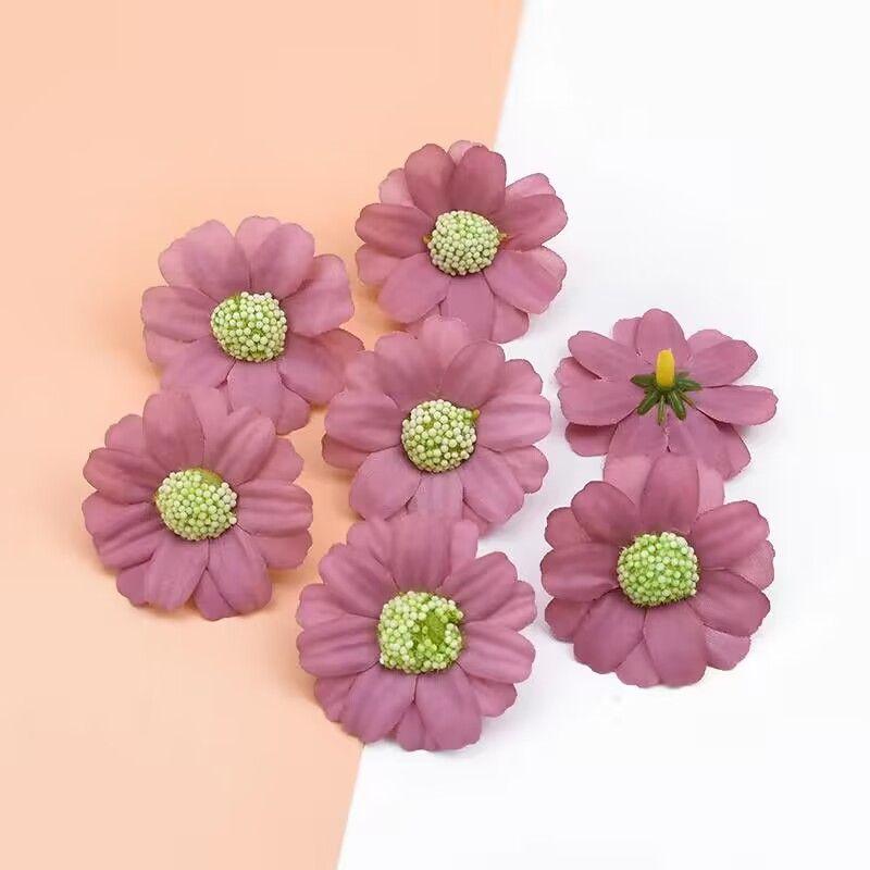 Cheap Artificial Flowers Wedding Decorative Flowers Festival Crafts Gifts Candy Box Fake Small Daisy Home Decoration Accessories