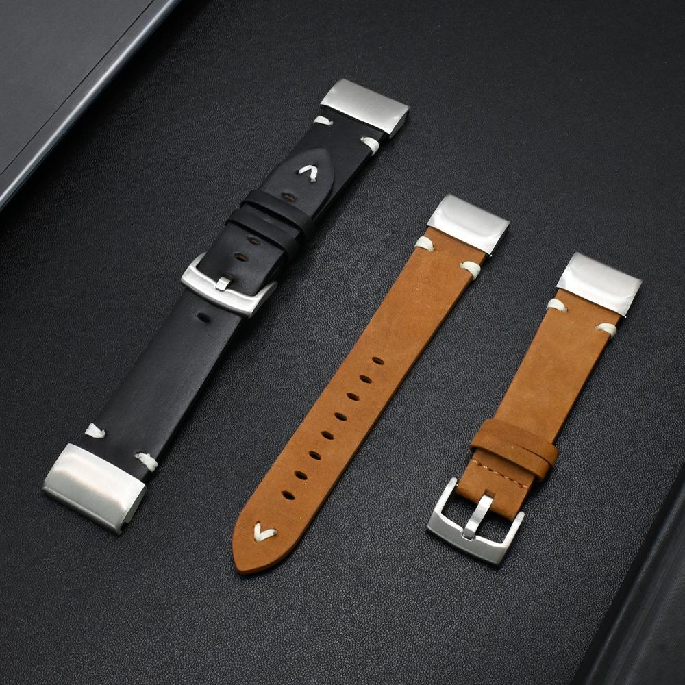 Leather Soft Strap for Garmin Watch Fēnix 8 51mm 7X Pro Enduro 1/2 Smart Watch 26mm 22mm Band for Garmin Fenix 7 6 Epix Pro 47mm