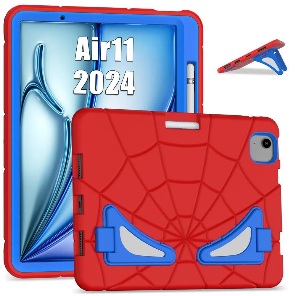 

For ipad Air 11 inch 2024 M2 A2902 A2903 A2904 Case Kids Tablet cover Silicone +PC case for Apple iPad Air M2 11 2024 iPad Air 11 2024 M2