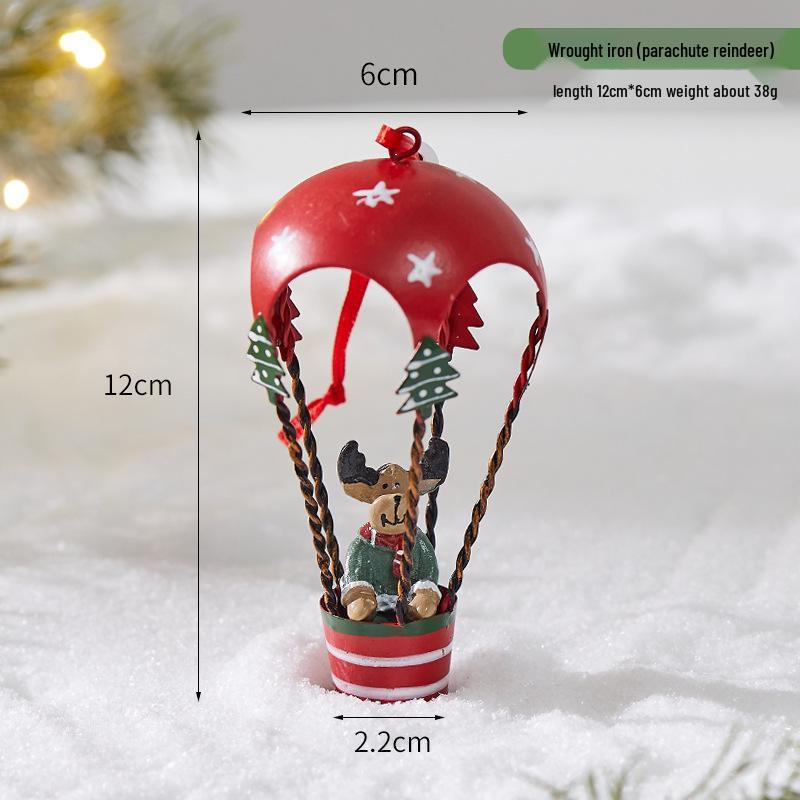 2025 Iron Art Christmas Decorations: Small Santa, Reindeer, Snowman Mailbox Ornaments.