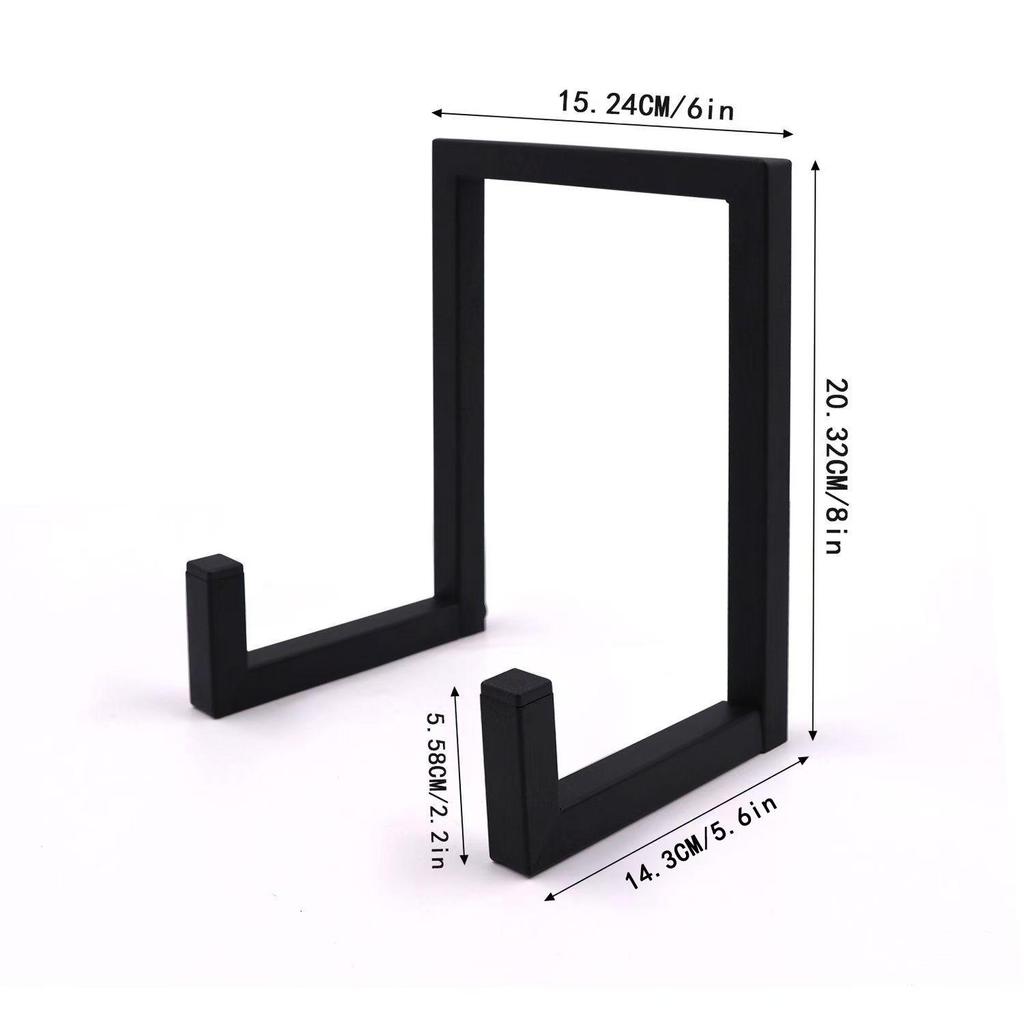 Wrought Iron Desktop Vinyl & CD Display Rack: Magazine & Book Holder