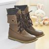 Spring and Autumn Fashion Flat Bottom Medium Boots Martin Boots Student Strap Women's Boots
