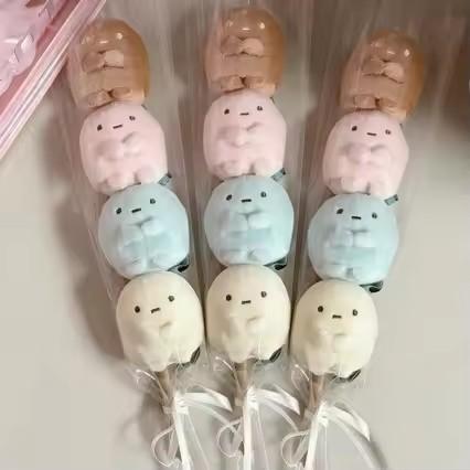 Cross Border Plush Corner Bio Four-color Round Cartoon Cute Plush Doll, Classmate Friend Birthday Gift