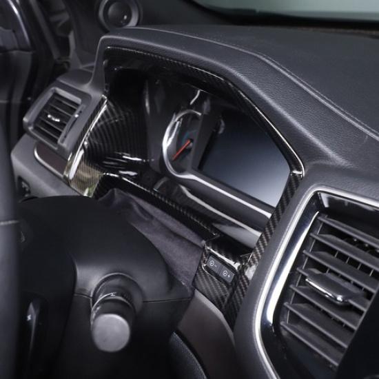 ABS Carbon Car Speedmeter Frame Trim Accessories Cover For Honda Pilot 2015-