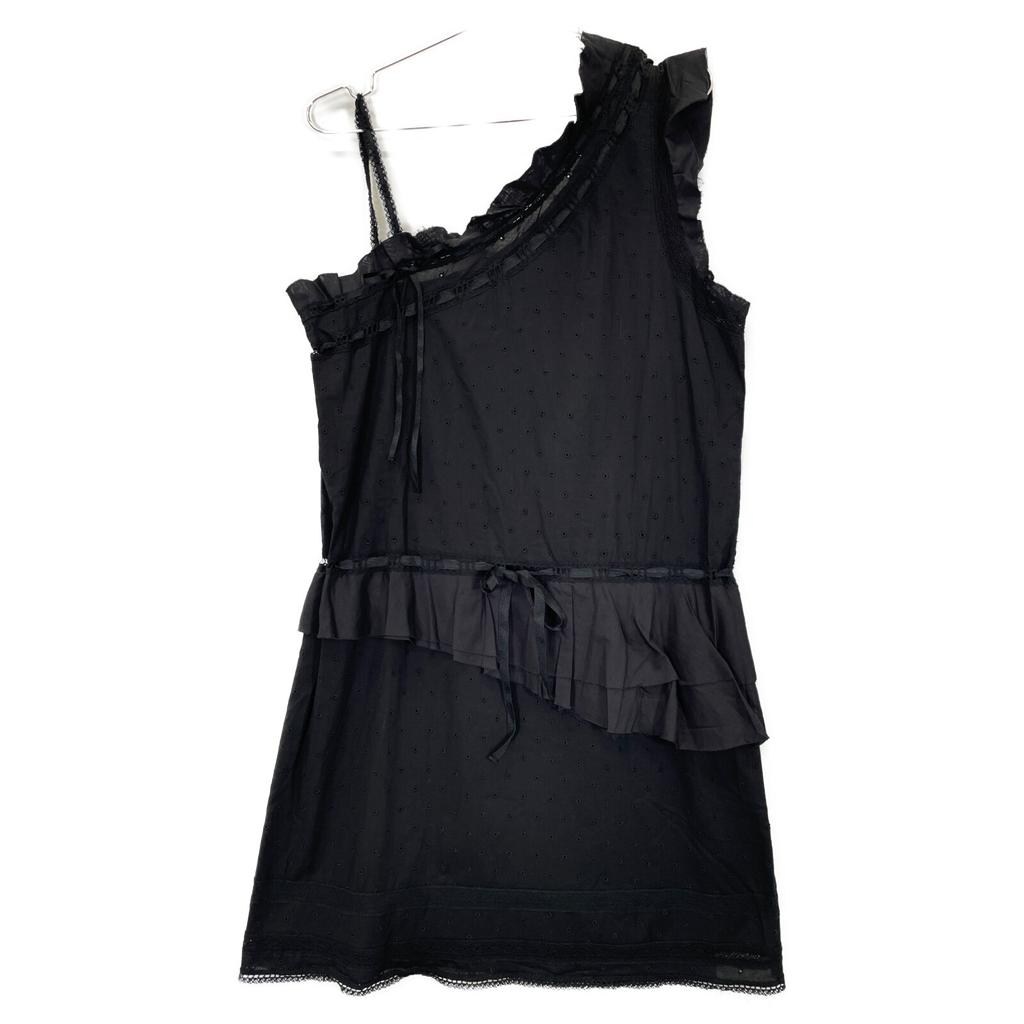 Diesel 00SG95 One Shoulder Ruffle Dress Dress M blackUsed
