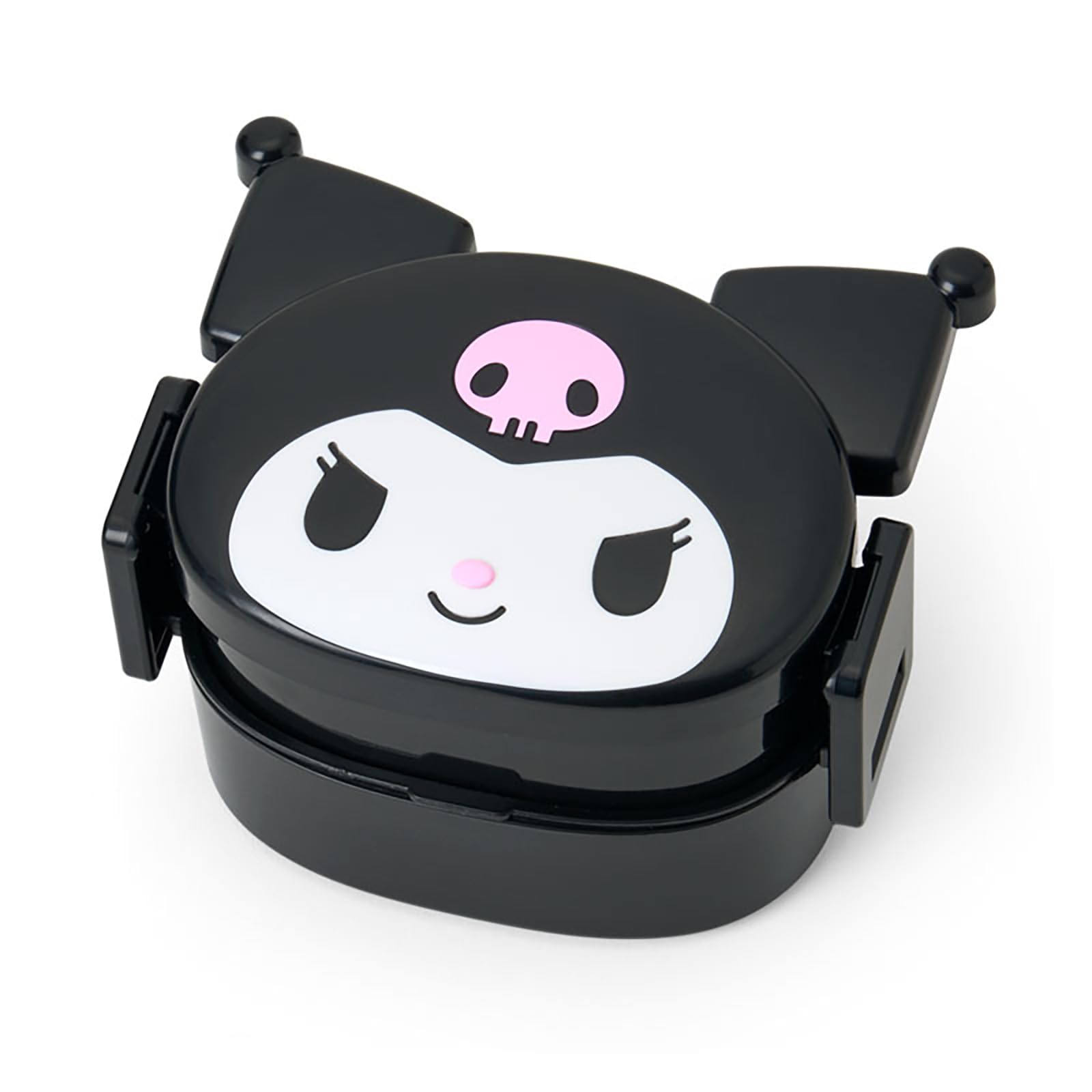 Sanrio Kuromi Lunch Box 589373 Face-Shaped Two-Tier