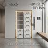 Kit DIY Carcasă Baterie 16kWh pentru BMS Jk JBD 200A Cutie Baterie Litiu-Ion cu Afișaj Luminos 280Ah 300Ah 8s 16s Carcasă Goală Baterie Lifepo4