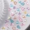 Yousheng 50Pcs Nail Ornaments Creative Shape Non-Fading Vivid Color Shiny Visual Effect 3D Love Heart Bear Style Nail Art Jewelry Charms