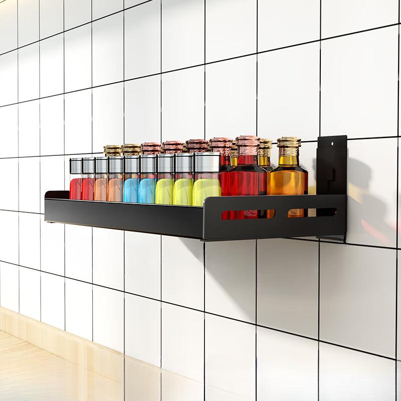 

BieYing Light Luxury Steel-Wood Countertop Kitchen Rack