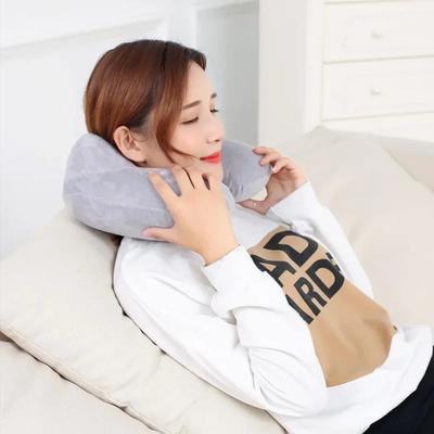 U-Shape Travel Pillow For Airplane Inflatable Neck Pillow With Eye Mask Earbuds Travel Accessories Comfortable Pillow For Sleep