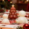 DIY Christmas Tree & Snowman Candle Silicone Mold for Aromatherapy and Decorations